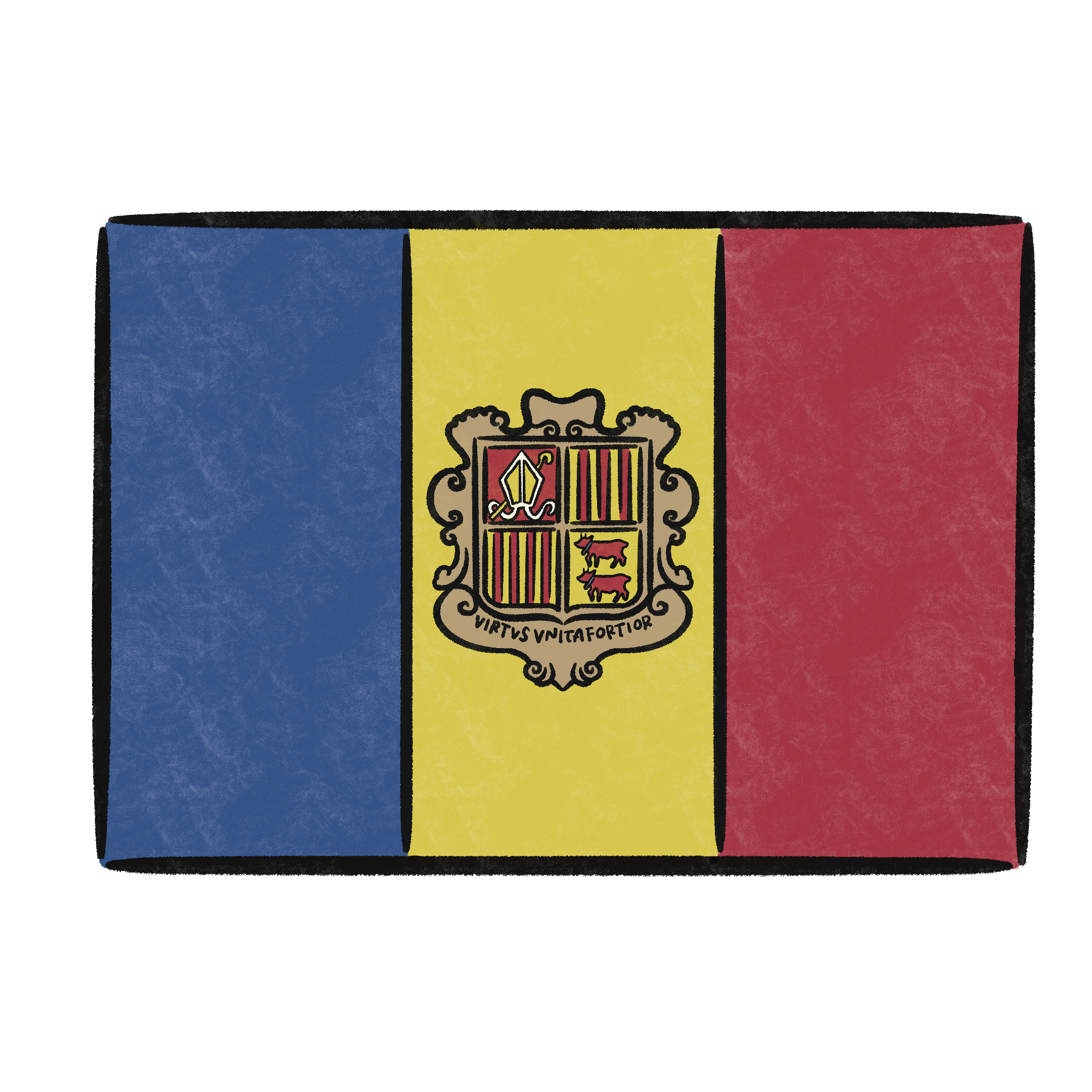 アンドラ国旗